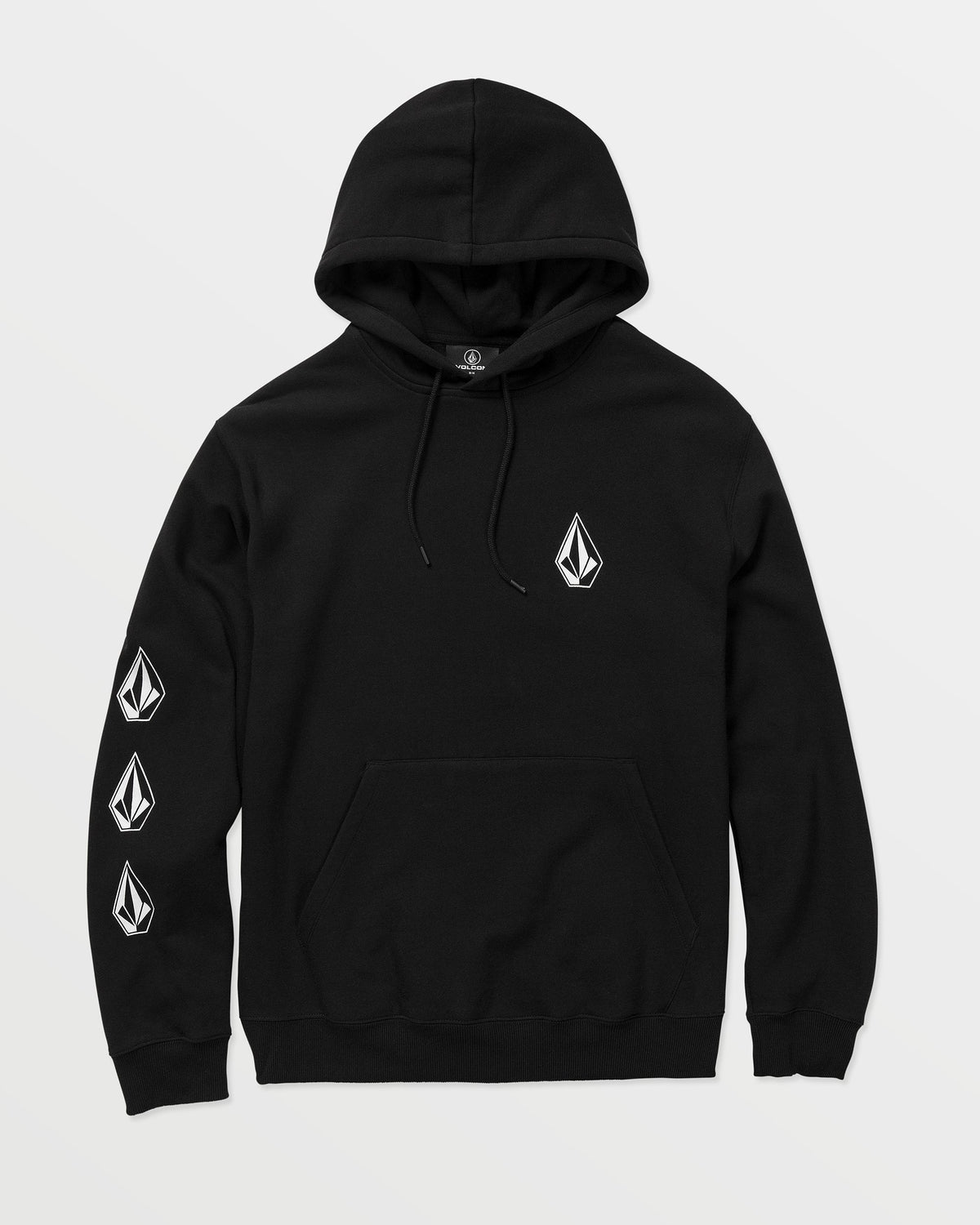 Men's Iconic Stone Hoodie Black - Volcom