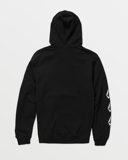 Men's Iconic Stone Hoodie Black - Volcom