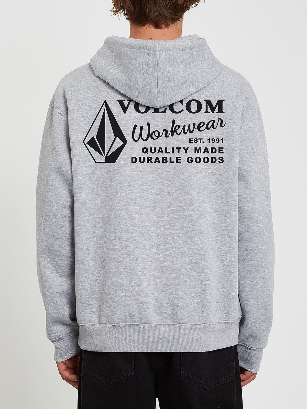 Men's Volcom Workwear Pullover Hoodie Heather Grey - Volcom