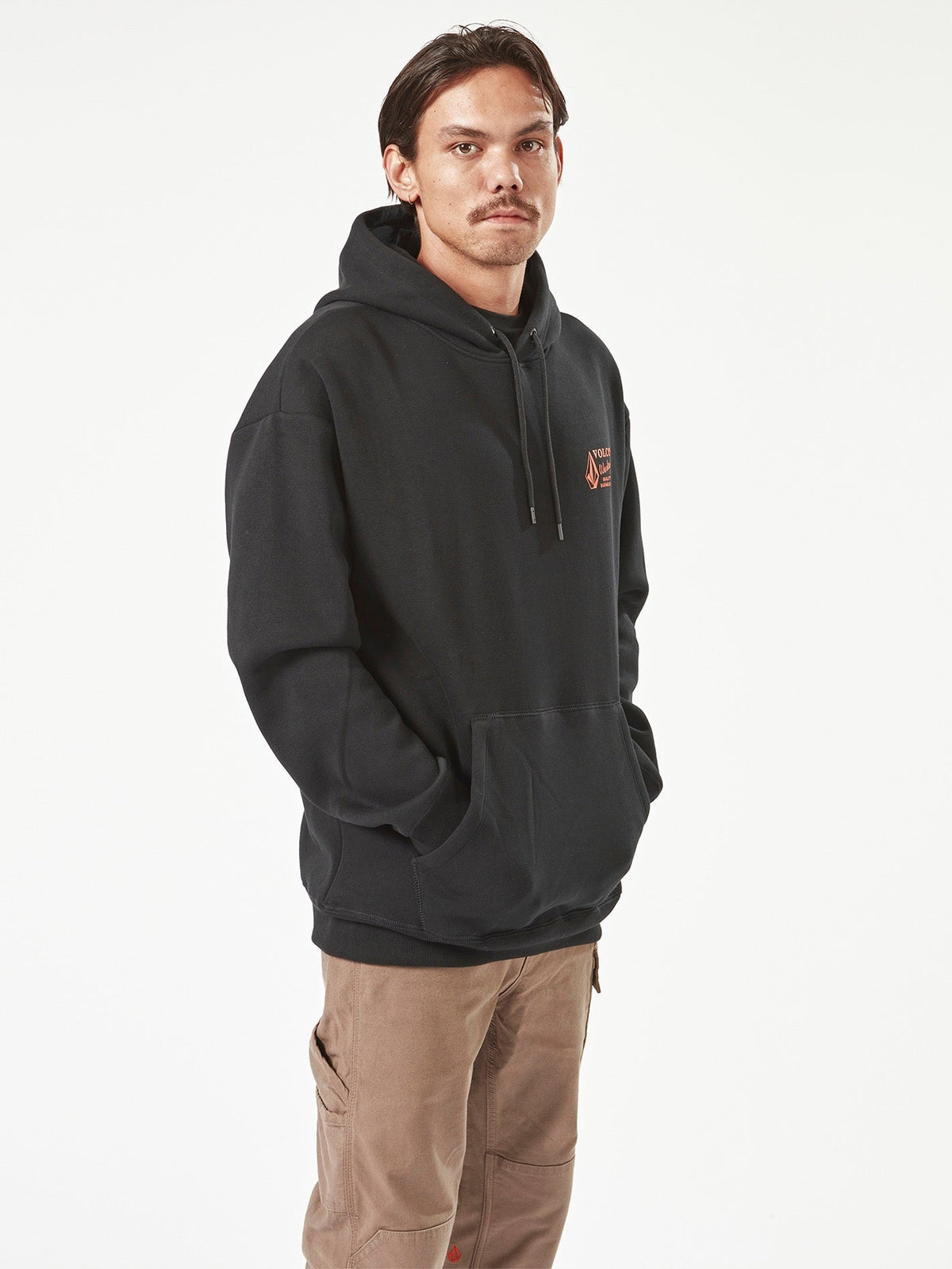 Men's Volcom Workwear Pullover Hoodie Black - Volcom