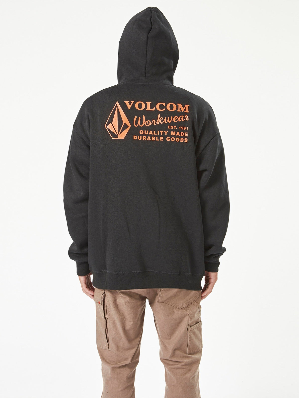 Men's Volcom Workwear Pullover Hoodie Black - Volcom