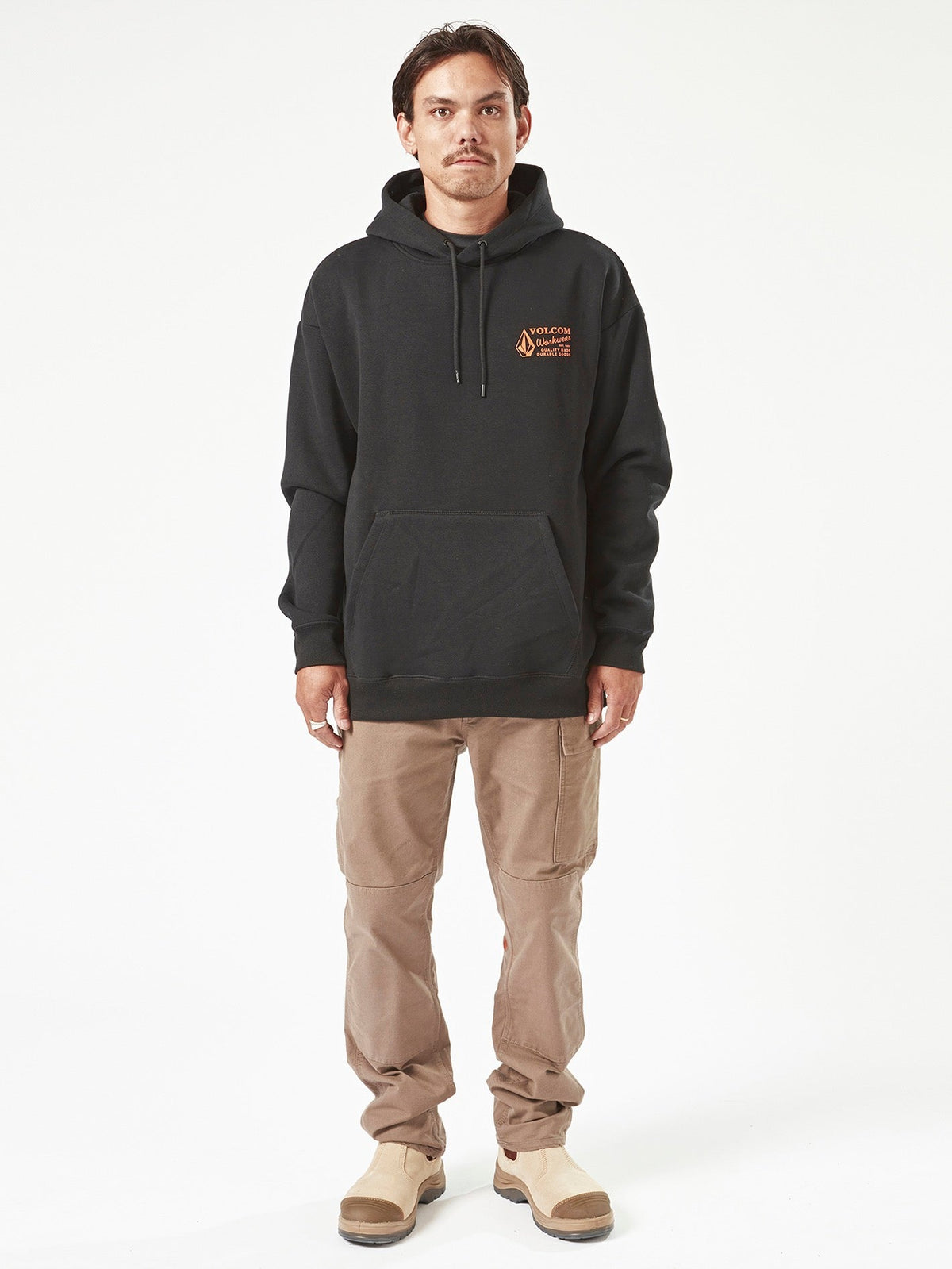 Men's Volcom Workwear Pullover Hoodie Black - Volcom