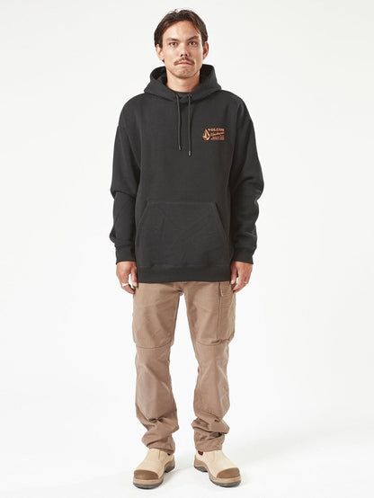 Men's Volcom Workwear Pullover Hoodie Black - Volcom