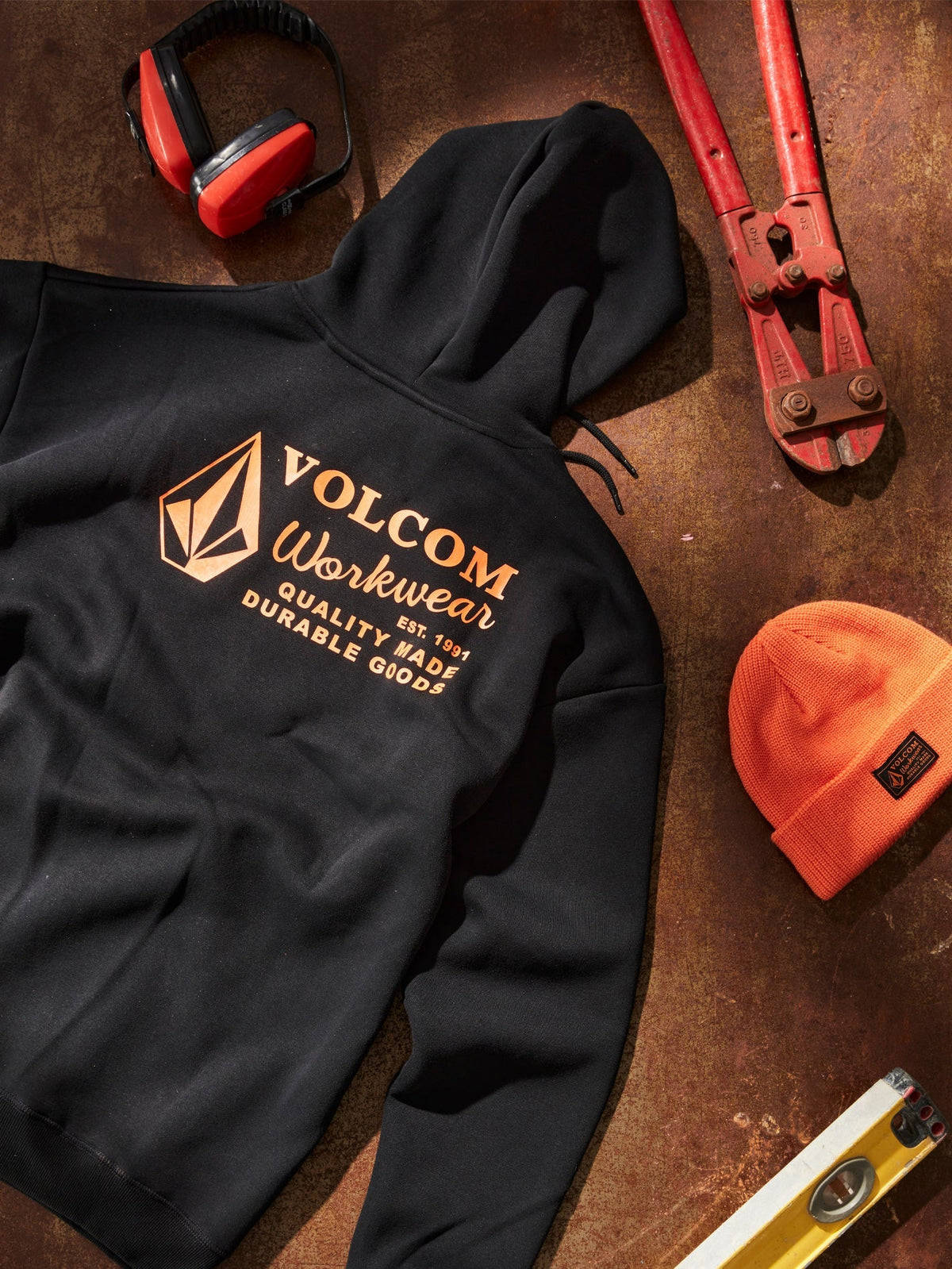 Men's Volcom Workwear Pullover Hoodie Black - Volcom