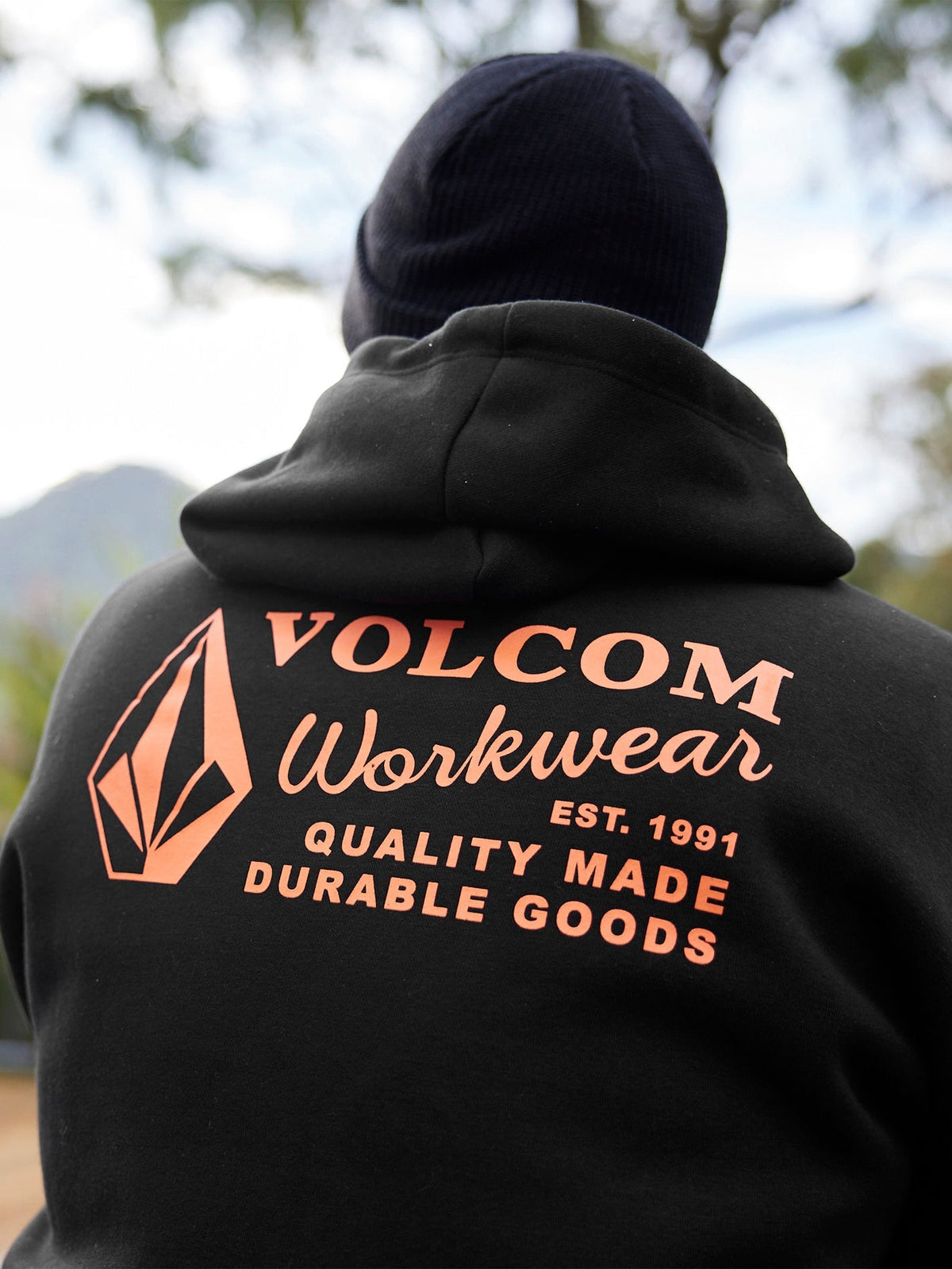 Men's Volcom Workwear Pullover Hoodie Black - Volcom