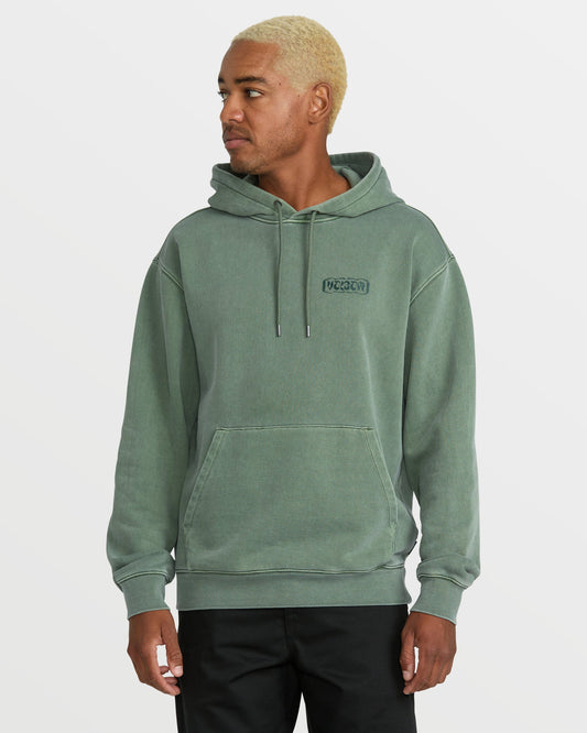 Men's Terry Stoned Pullover Sweatshirt Light Olive - Volcom