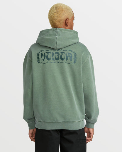 Men's Terry Stoned Pullover Sweatshirt Light Olive - Volcom