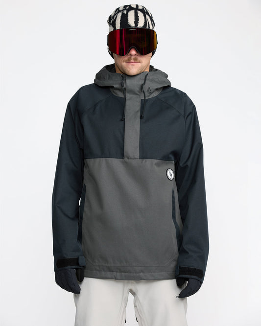 Men's Hossegor 20K Pullover Black - Volcom