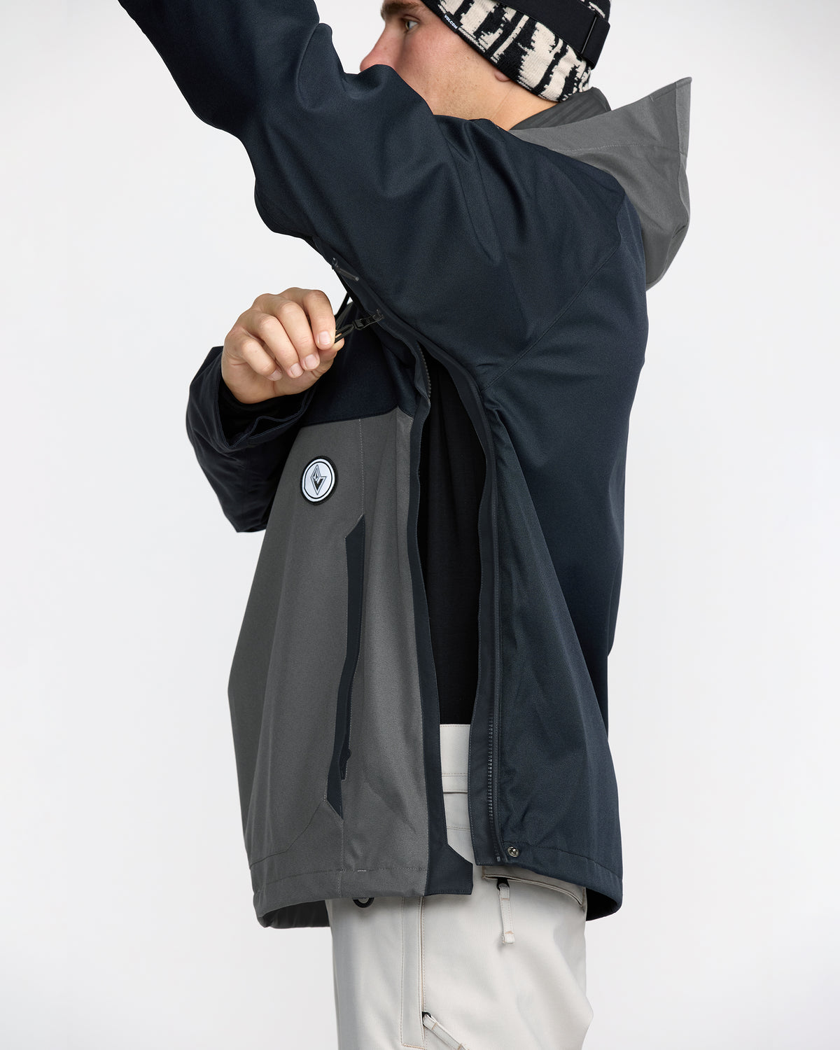 Men's Hossegor 20K Pullover Black - Volcom