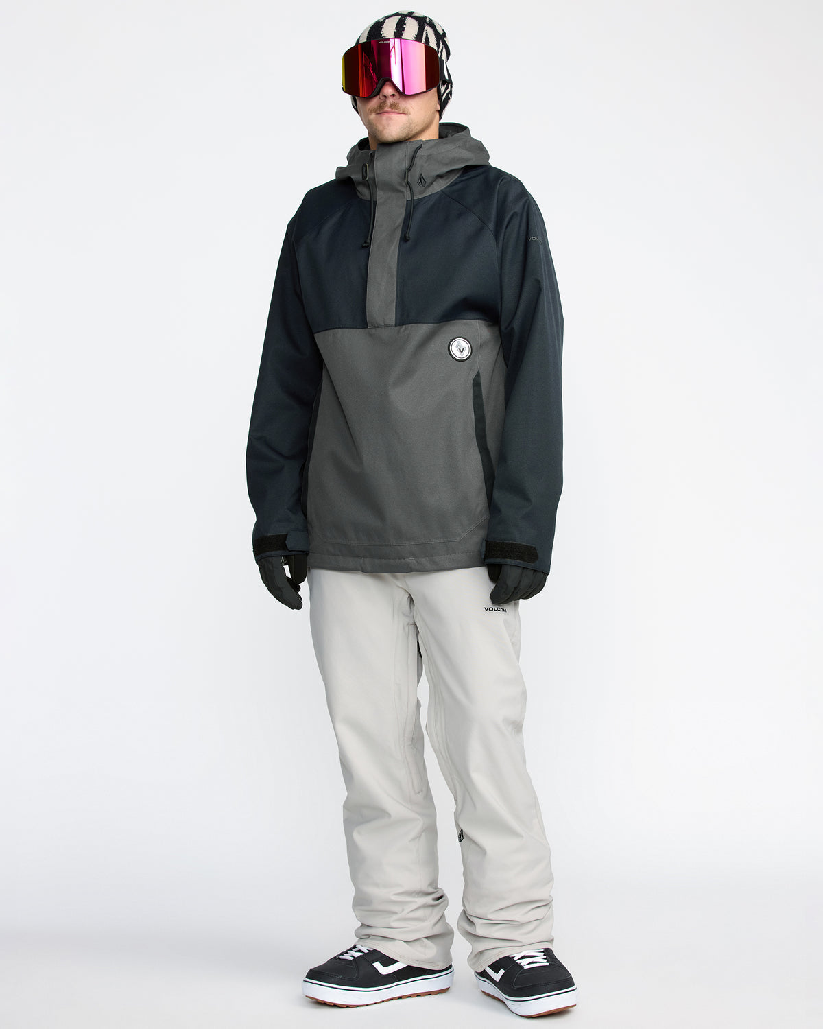 Men's Hossegor 20K Pullover Black - Volcom