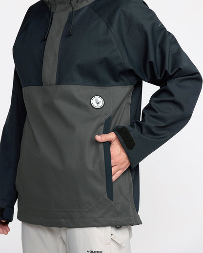 Men's Hossegor 20K Pullover Black - Volcom