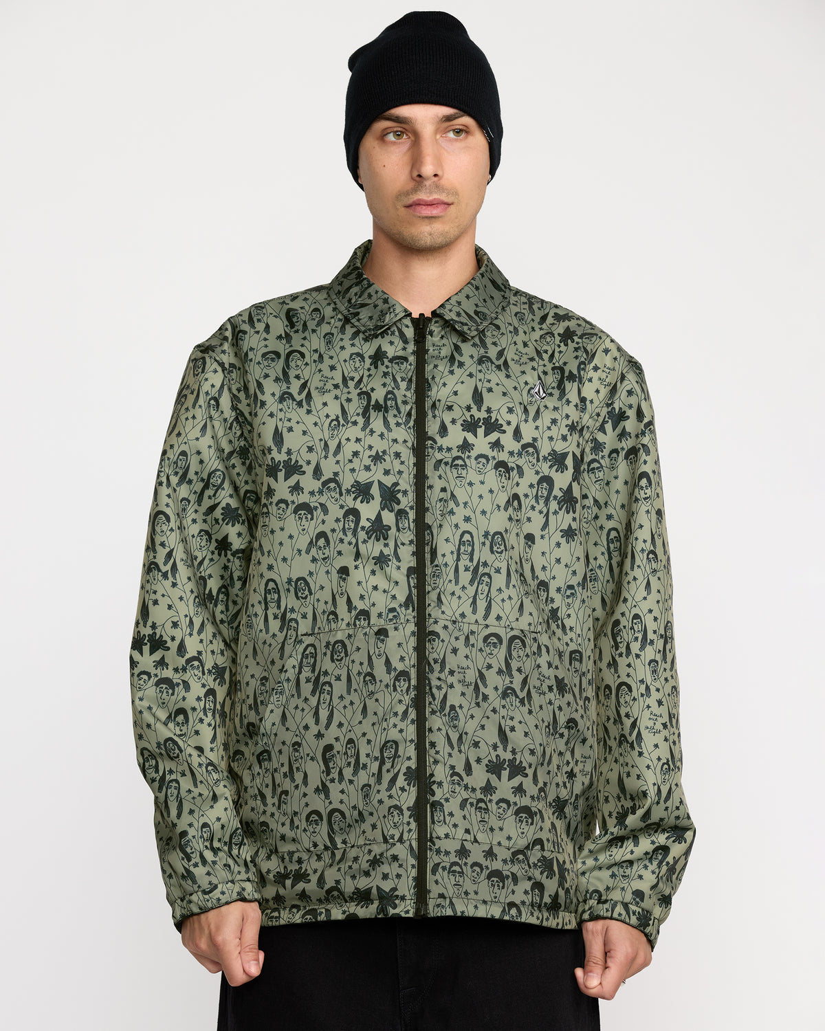 Men's Fakie Reversible Jacket Black - Volcom