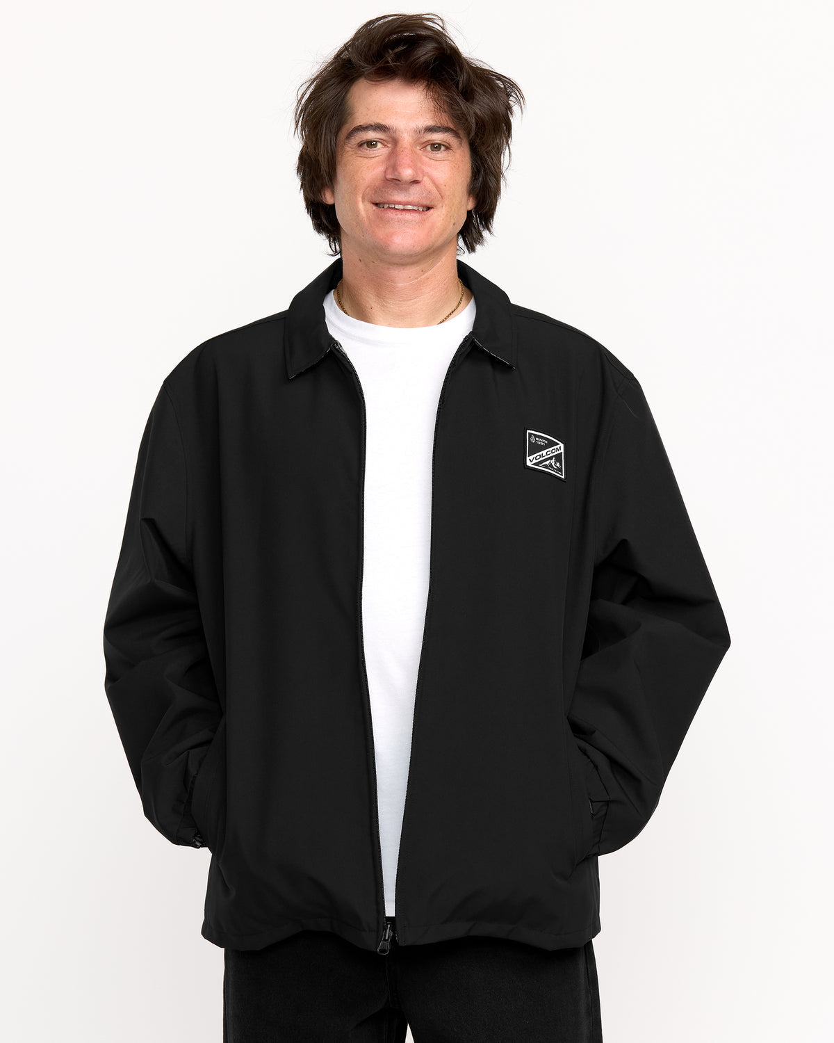 Men's Fakie Reversible Jacket Black - Volcom