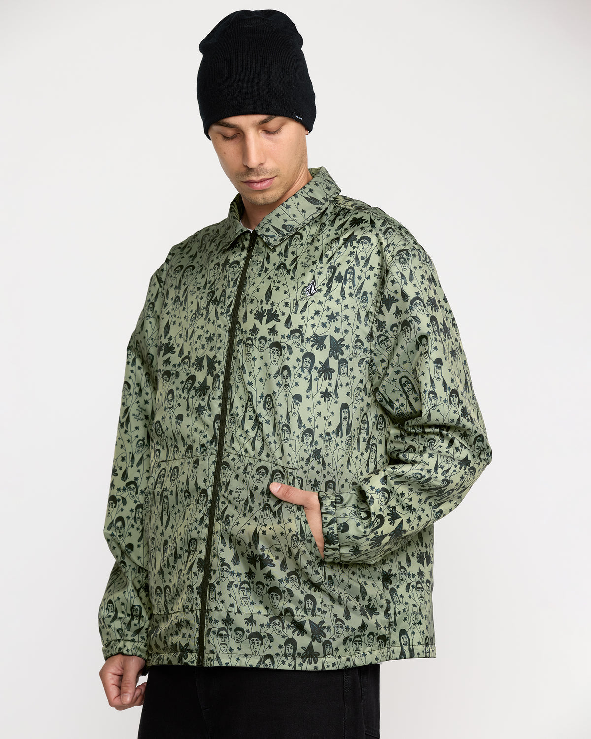 Men's Fakie Reversible Jacket Black - Volcom