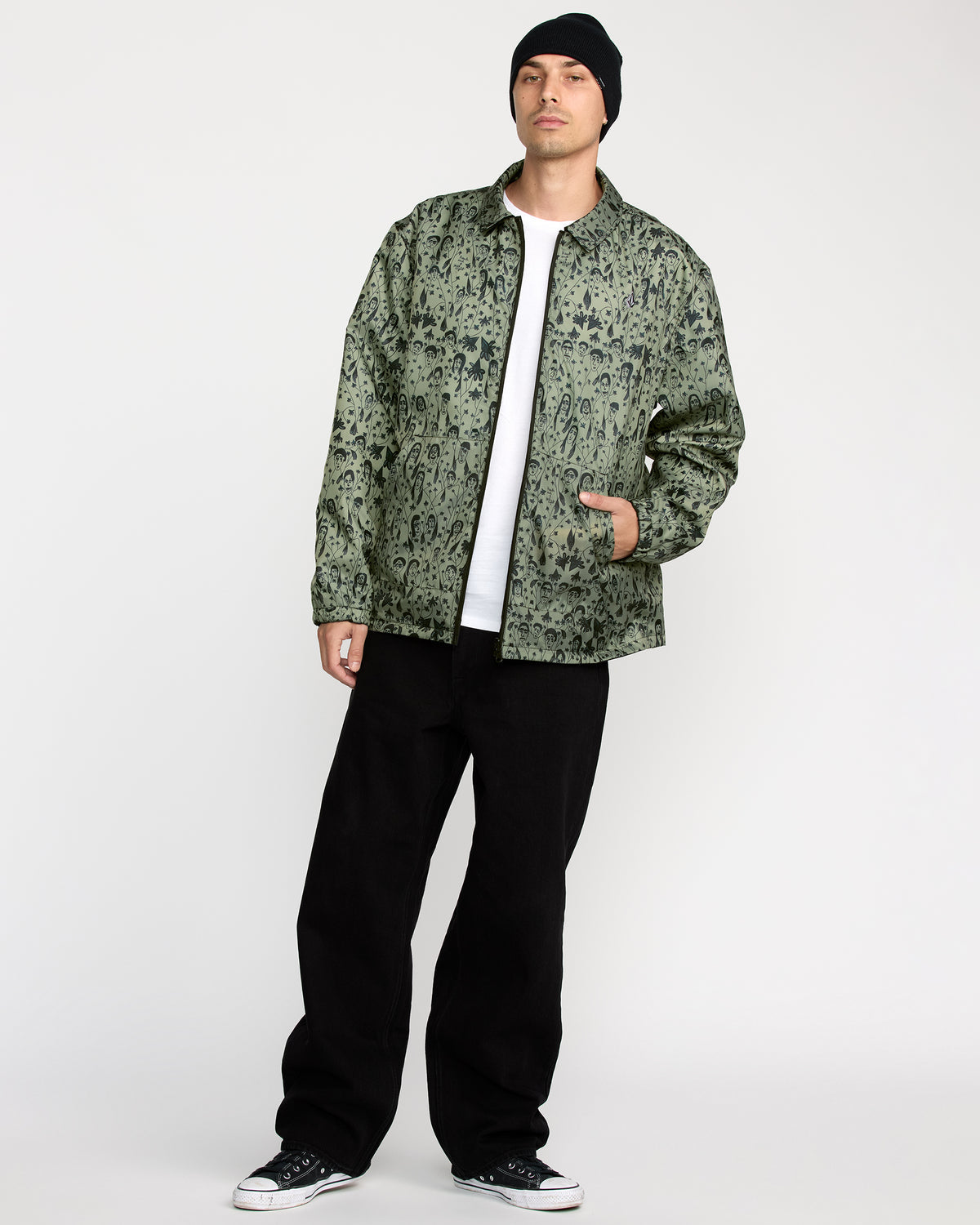 Men's Fakie Reversible Jacket Black - Volcom