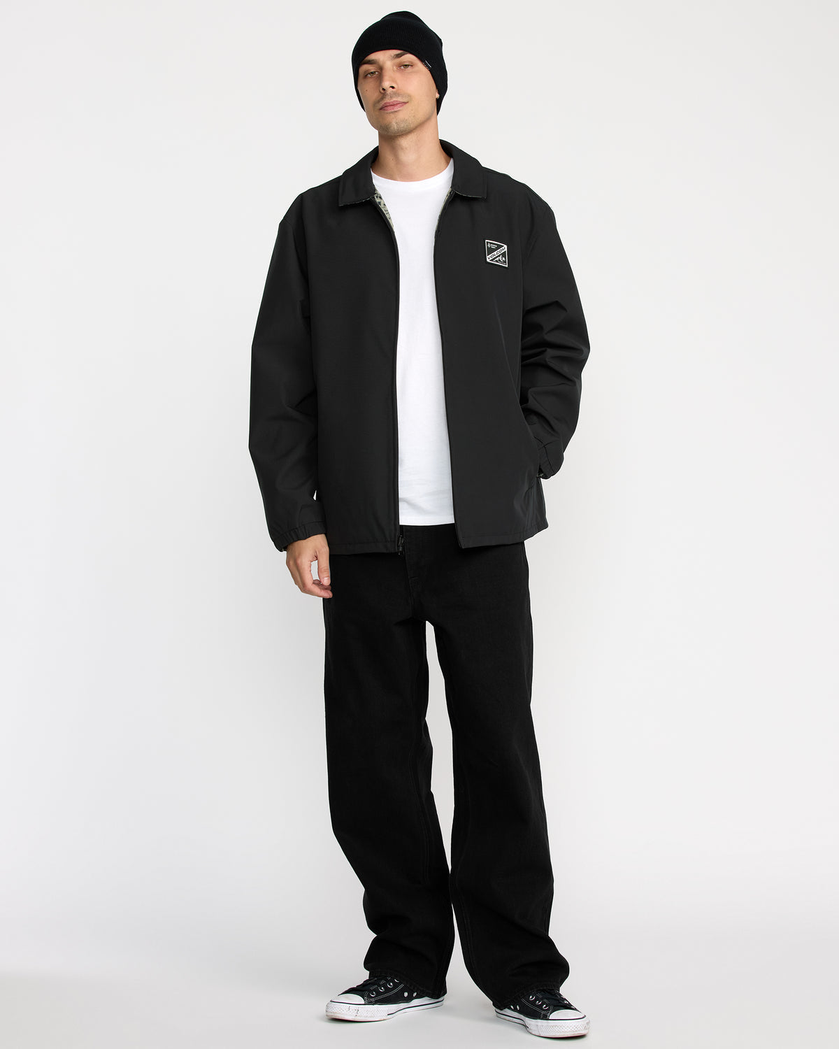 Men's Fakie Reversible Jacket Black - Volcom
