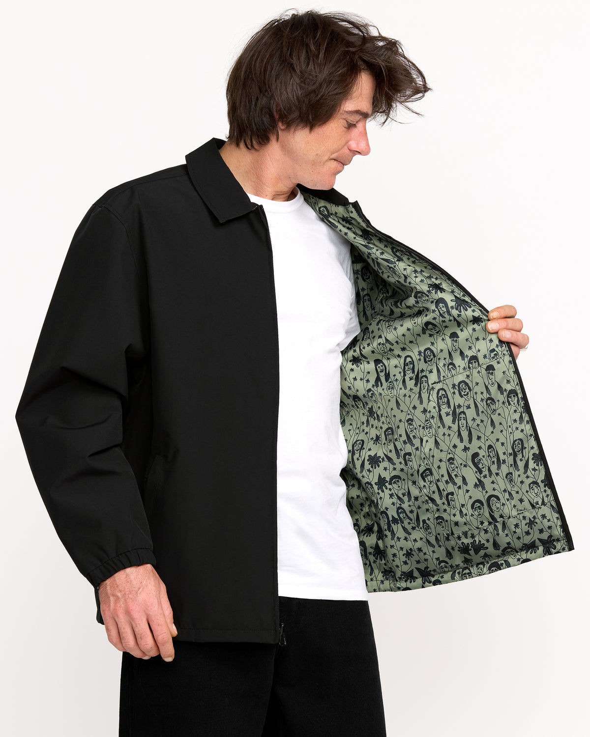Men's Fakie Reversible Jacket Black - Volcom