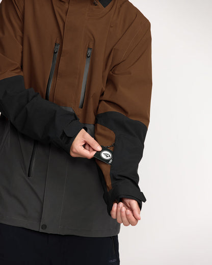 Men's Rnge Stretch 30K Jacket Brown - Volcom