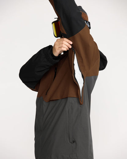 Men's Rnge Stretch 30K Jacket Brown - Volcom