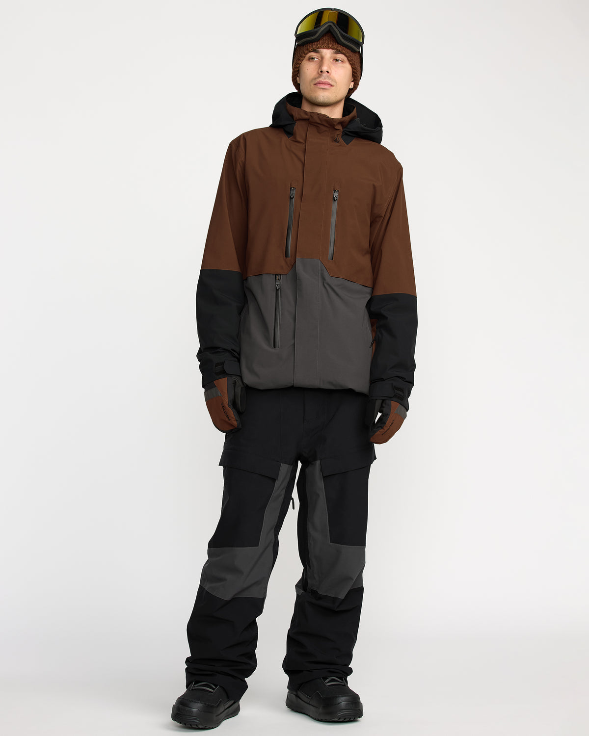 Men's Rnge Stretch 30K Jacket Brown - Volcom