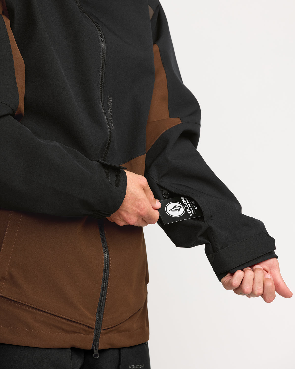 Men's Brighton Full Zip Jacket Brown - Volcom