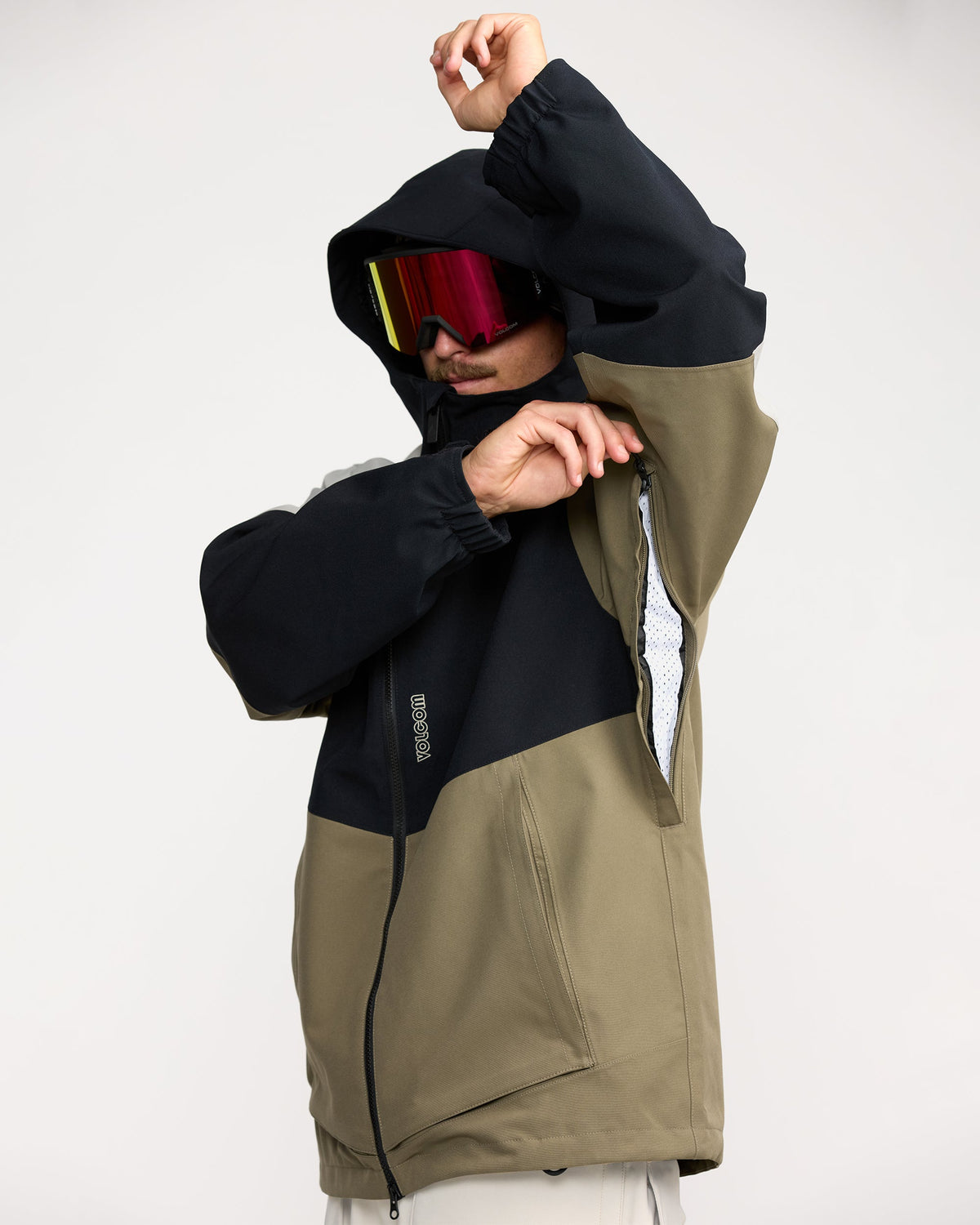 Men's Brighton Full Zip Jacket Military - Volcom