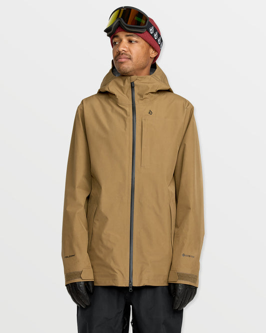 Men's Tester 3L Gore-Tex Jacket Bronze - Volcom