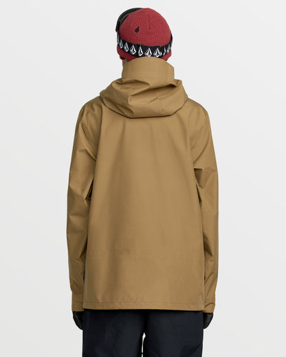 Men's Tester 3L Gore-Tex Jacket Bronze - Volcom