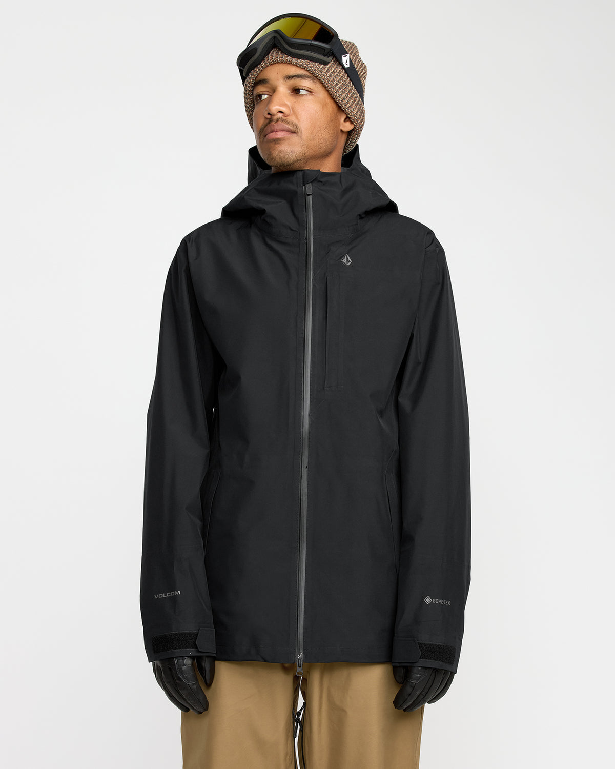 Men's Tester 3L Gore-Tex Jacket Black - Volcom