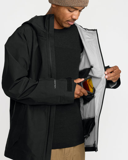 Men's Tester 3L Gore-Tex Jacket Black - Volcom