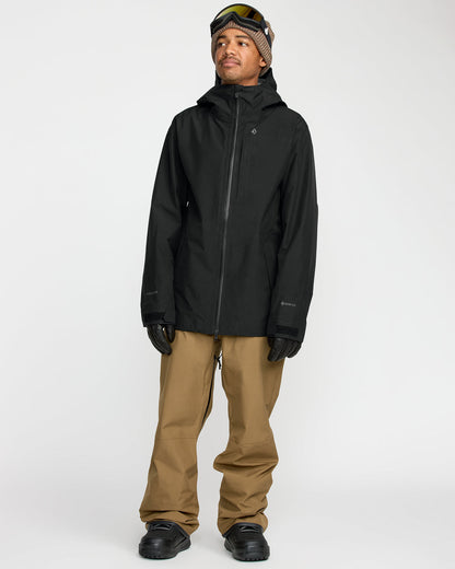 Men's Tester 3L Gore-Tex Jacket Black - Volcom