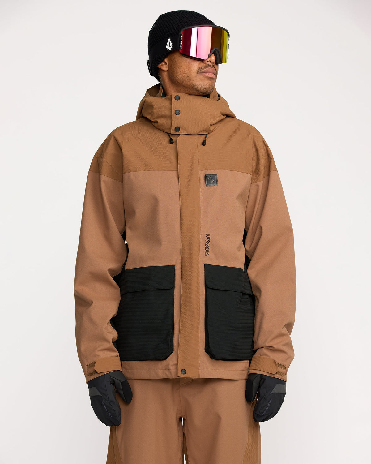Men's Kleveland Shell Jacket Terra Brown - Volcom
