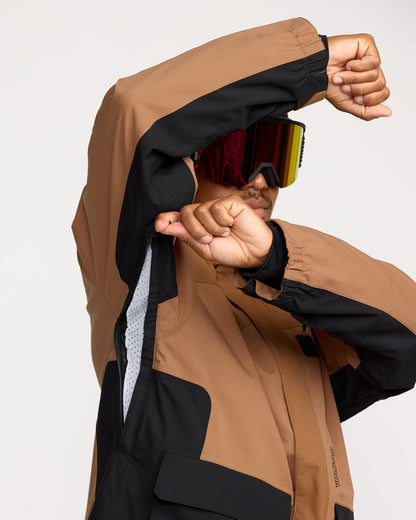 Men's Kleveland Shell Jacket Terra Brown - Volcom