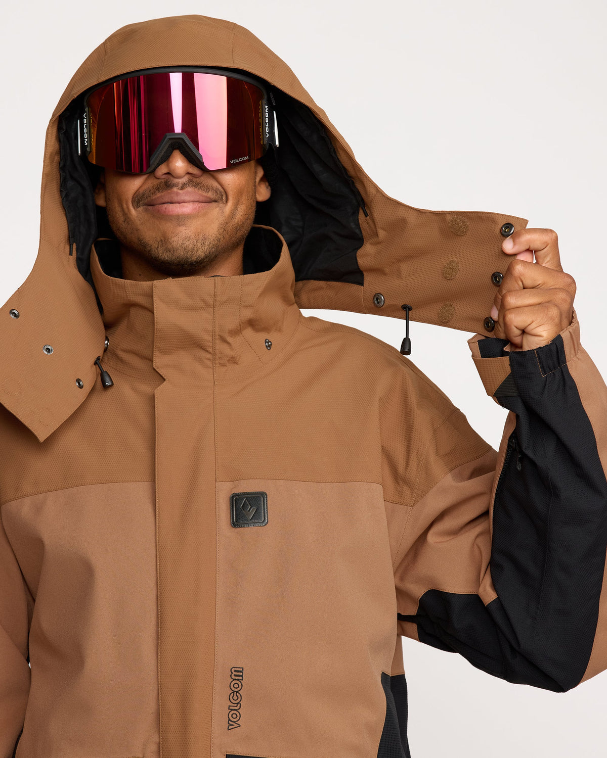 Men's Kleveland Shell Jacket Terra Brown - Volcom