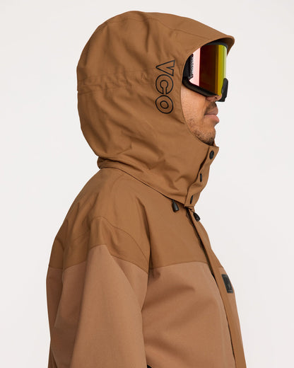 Men's Kleveland Shell Jacket Terra Brown - Volcom