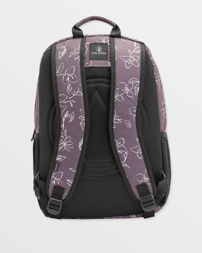 Study Buddy Backpack Black Floral - Volcom