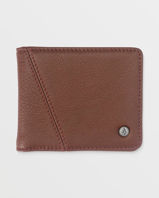 Pay-A-Pal Leather Bifold Brown - Volcom