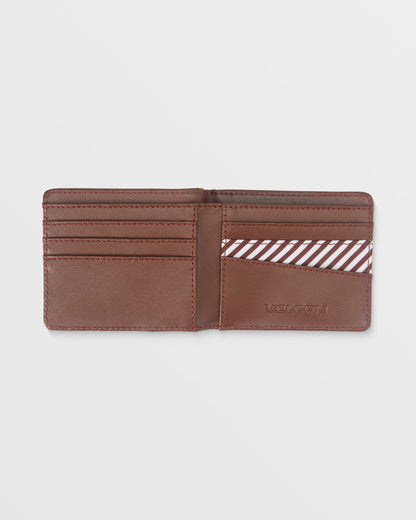 Pay-A-Pal Leather Bifold Brown - Volcom