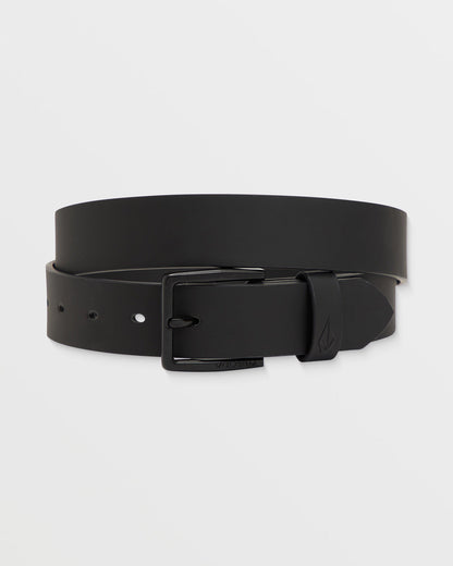 Men's Flat Bar Pu Belt Black - Volcom