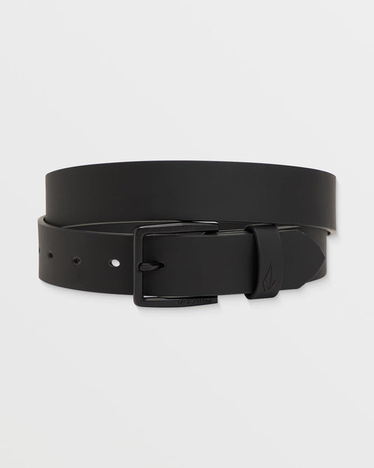 Men's Flat Bar Pu Belt Black - Volcom