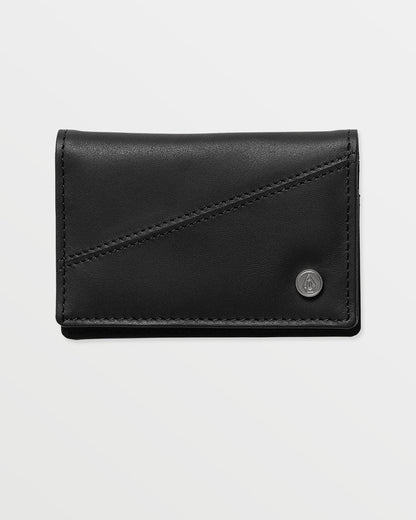 Straight Up Cardholder Black - Volcom