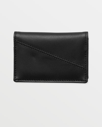 Straight Up Cardholder Black - Volcom