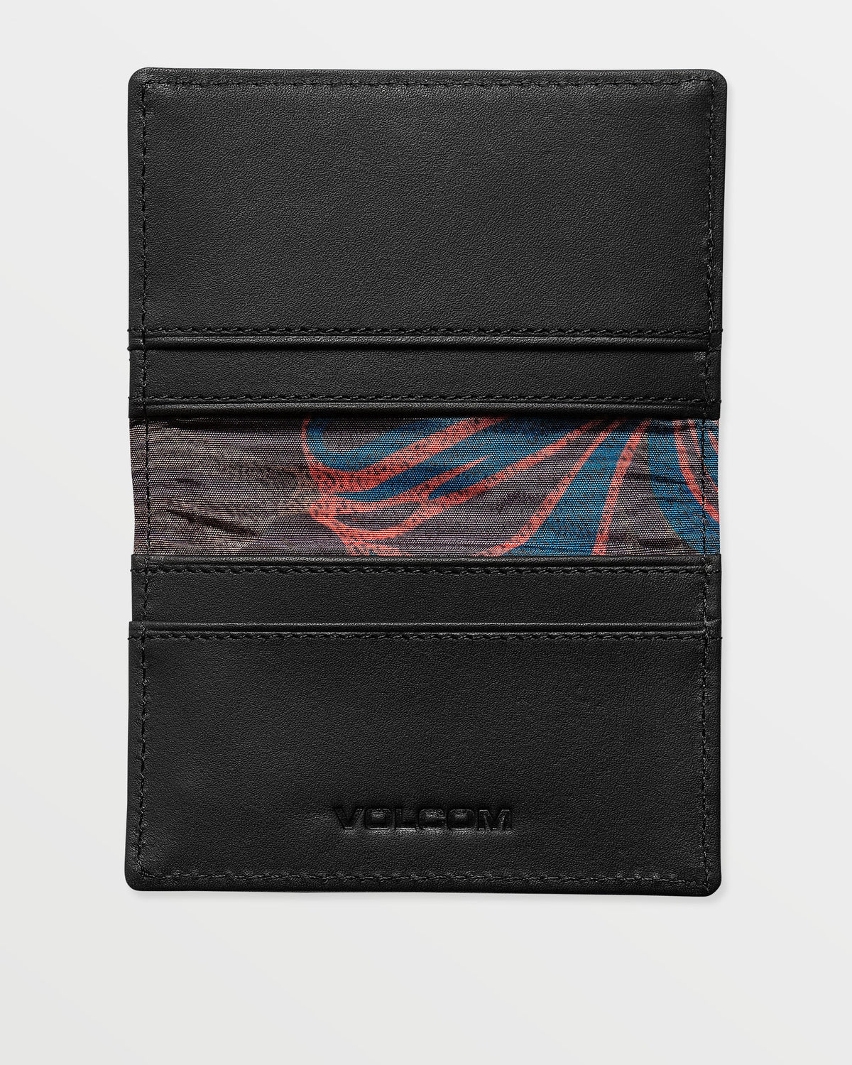 Straight Up Cardholder Black - Volcom