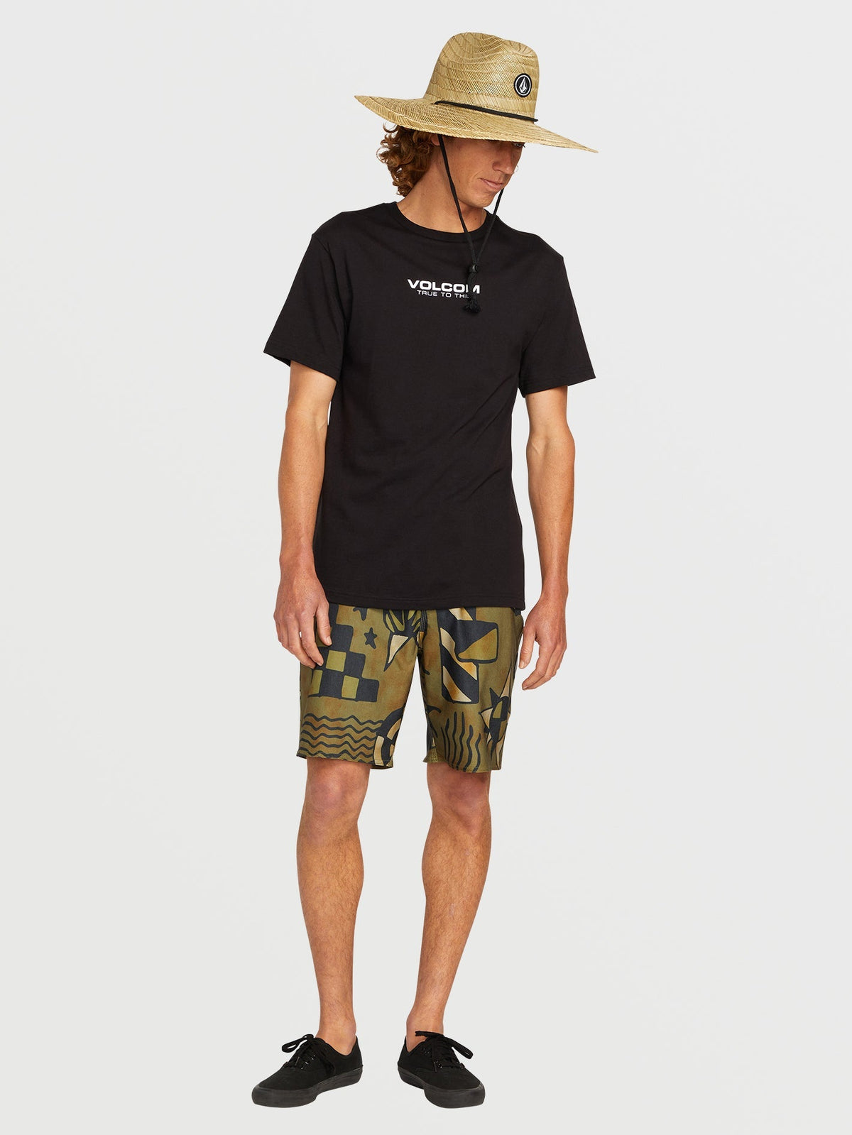 Men's Quarter Straw Hat Natural - Volcom