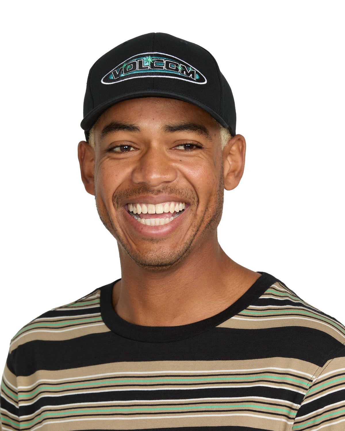 Men's 21St Century Stone Flexfit Hat Black - Volcom
