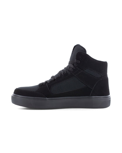 Men's Evolve Safety Toe High Top Work Sneakers Triple Black - Volcom