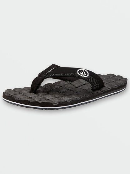 Men's Recliner Sandals Black/White - Volcom