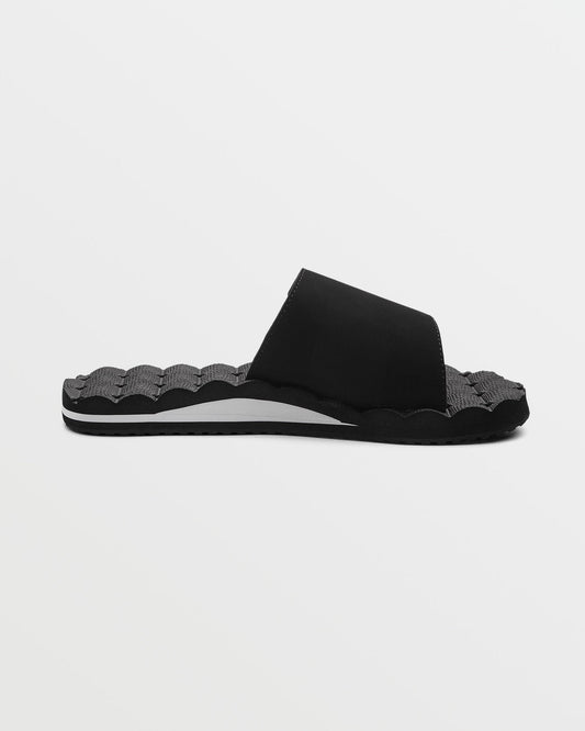 Men's Recliner Sandals Slides Black/White - Volcom