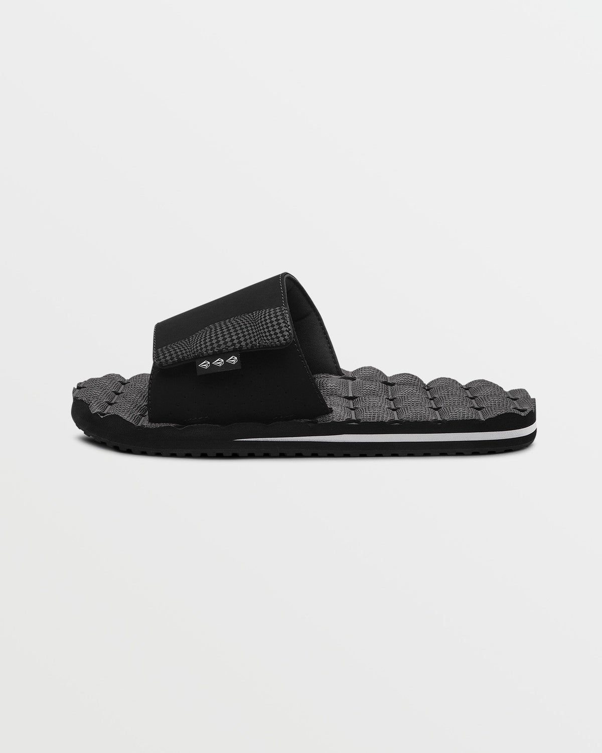 Men's Recliner Sandals Slides Black/White - Volcom