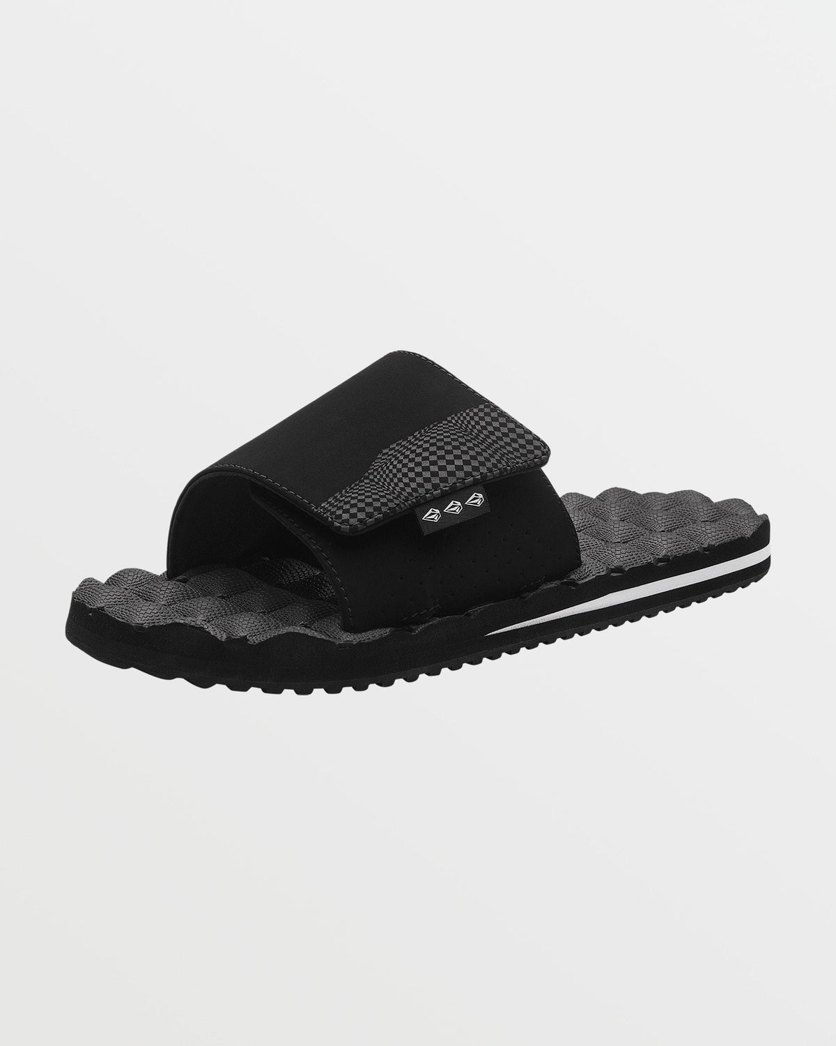 Men's Recliner Sandals Slides Black/White - Volcom